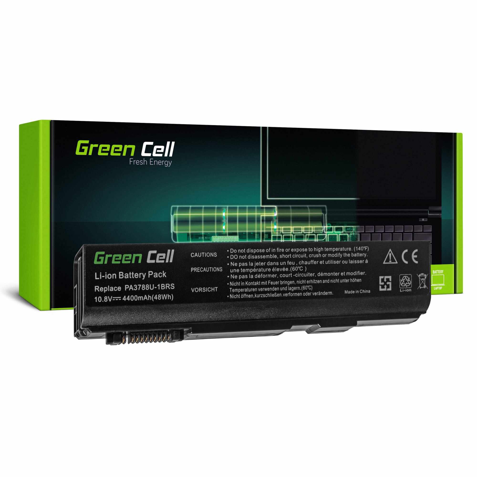 ﻿Baterie laptop PA3788U-1BRS pentru Toshiba Tecra A11 M11 S11 Toshiba Satellite Pro S500 DynaBook B550 K40 L40 L45 L35 acumulator marca Green Cell
