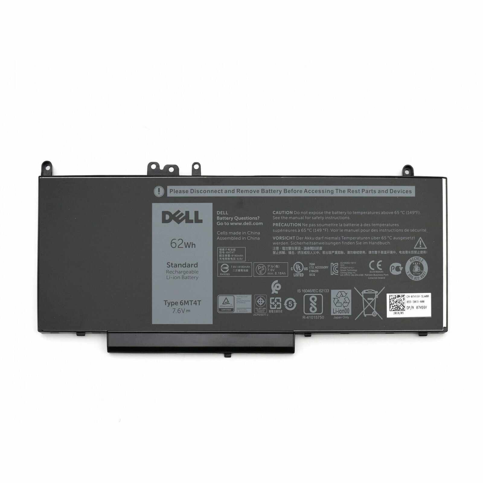 Baterie originala pentru laptop Dell Latitude E5270, Dell Latitude E5470, Dell Latitude E5570, Dell Precision 15 3510, type Dell 6MT4T, 62Wh
