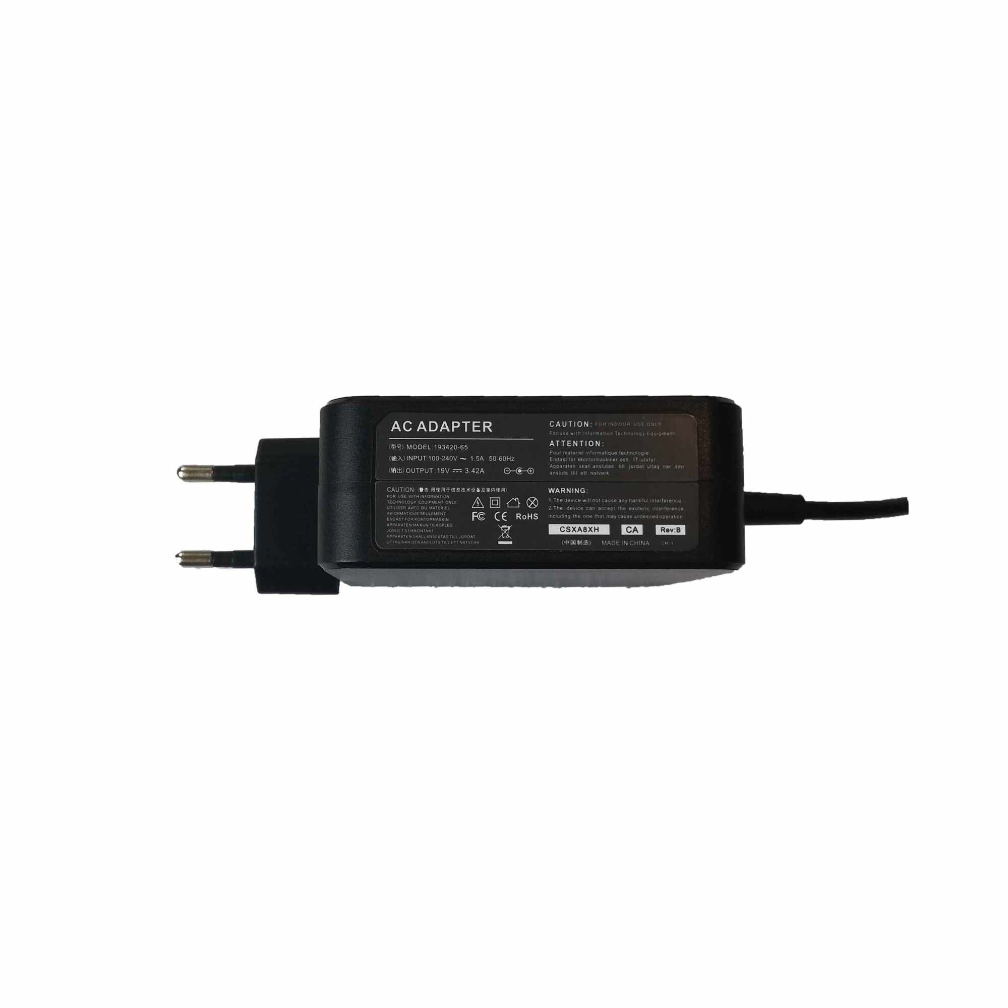 Incarcator laptop compatibil Asus 19V 3.42A 65W, conector 4.0x1.35mm