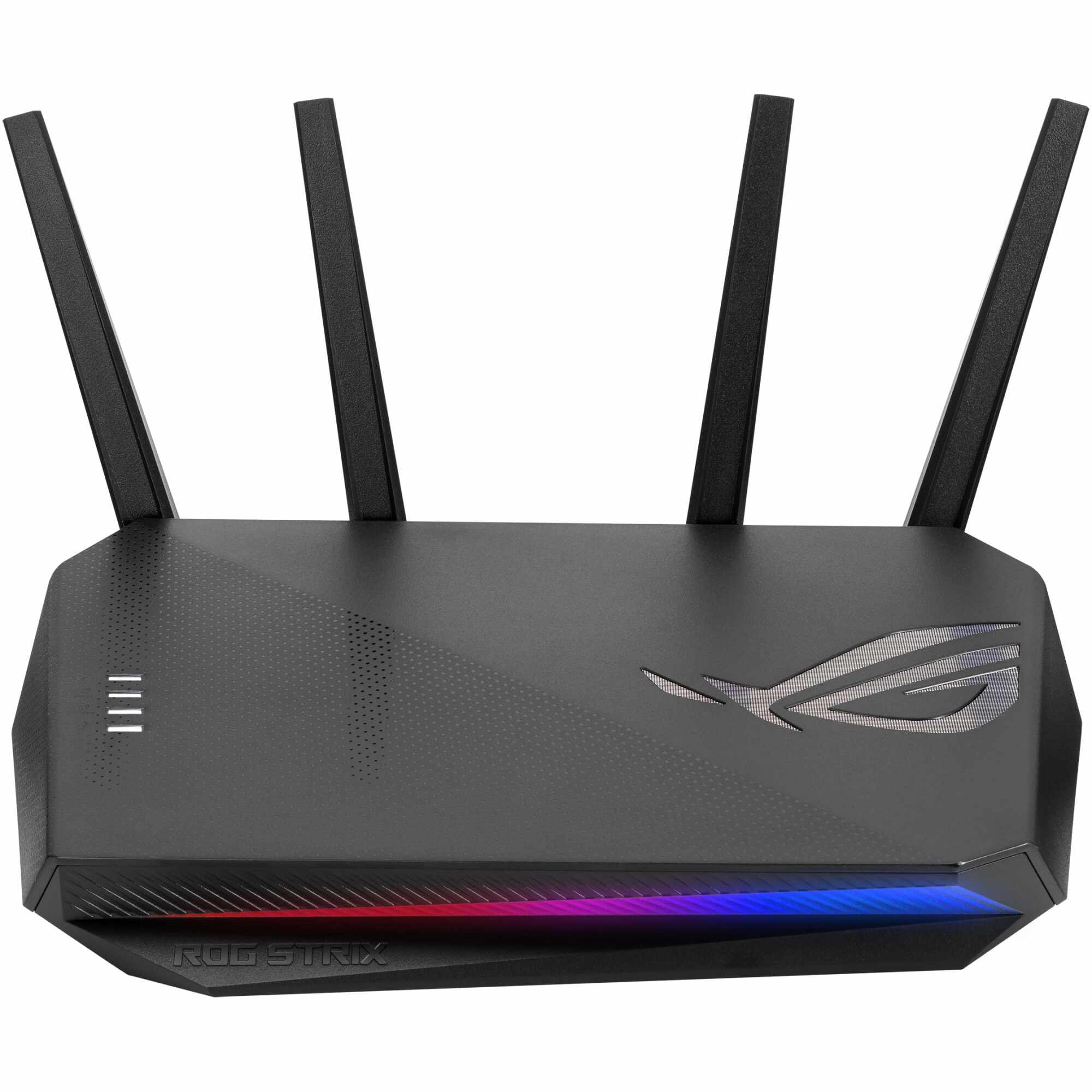 Router Wireless Gaming ASUS Rog Strix GS-AX5400, AX5400, Dual-Band, Wi-Fi 6, MU-MIMO, Mobile Game Mode, compatibil PS5, Instant Guard, Gear Accelerator, 4 antene Wi-Fi