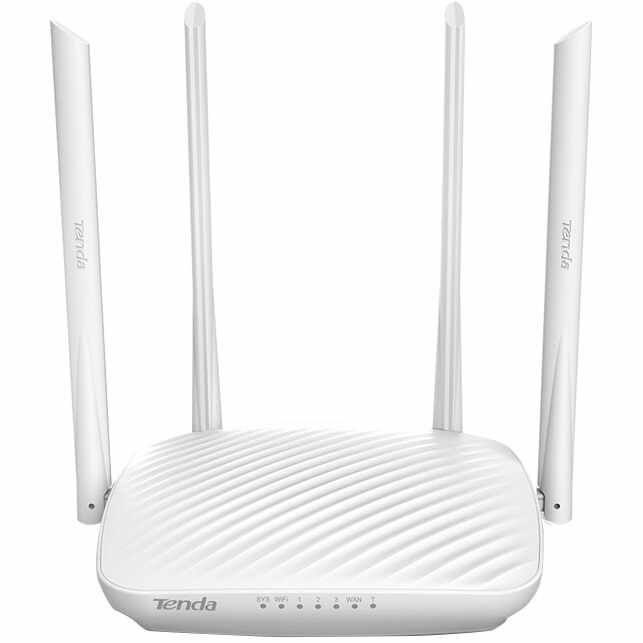 Router wireless Tenda F9, 600 Mbps, Whole Home Coverage, 4 antene omnidirecționale High-Gain 6dBi, Beamforming+