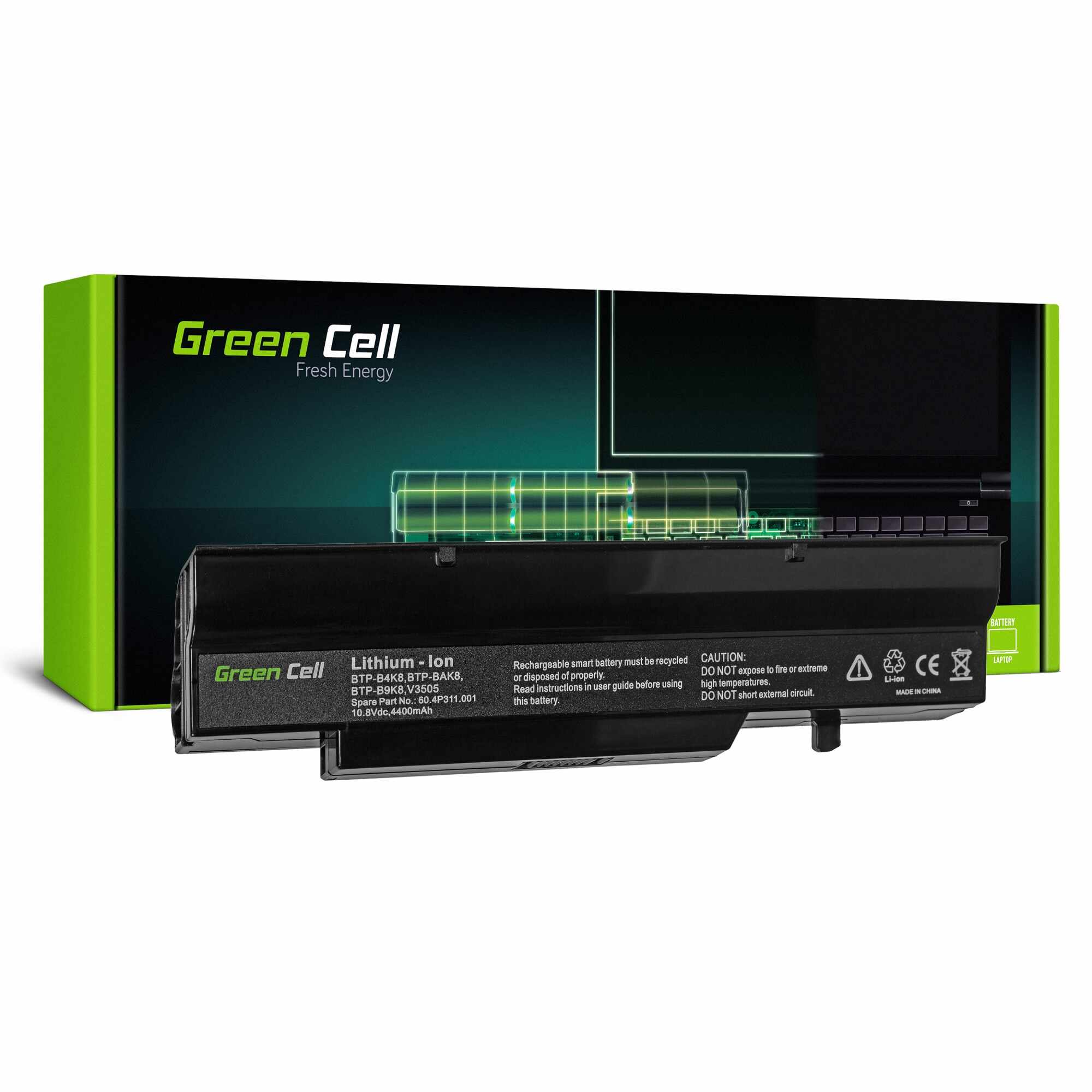 ﻿Baterie laptop BTP-B4K8 pentru Fujitsu-Siemens Esprimo V6505 V5505 Amilo Li2727 V3505 acumulator marca Green Cell