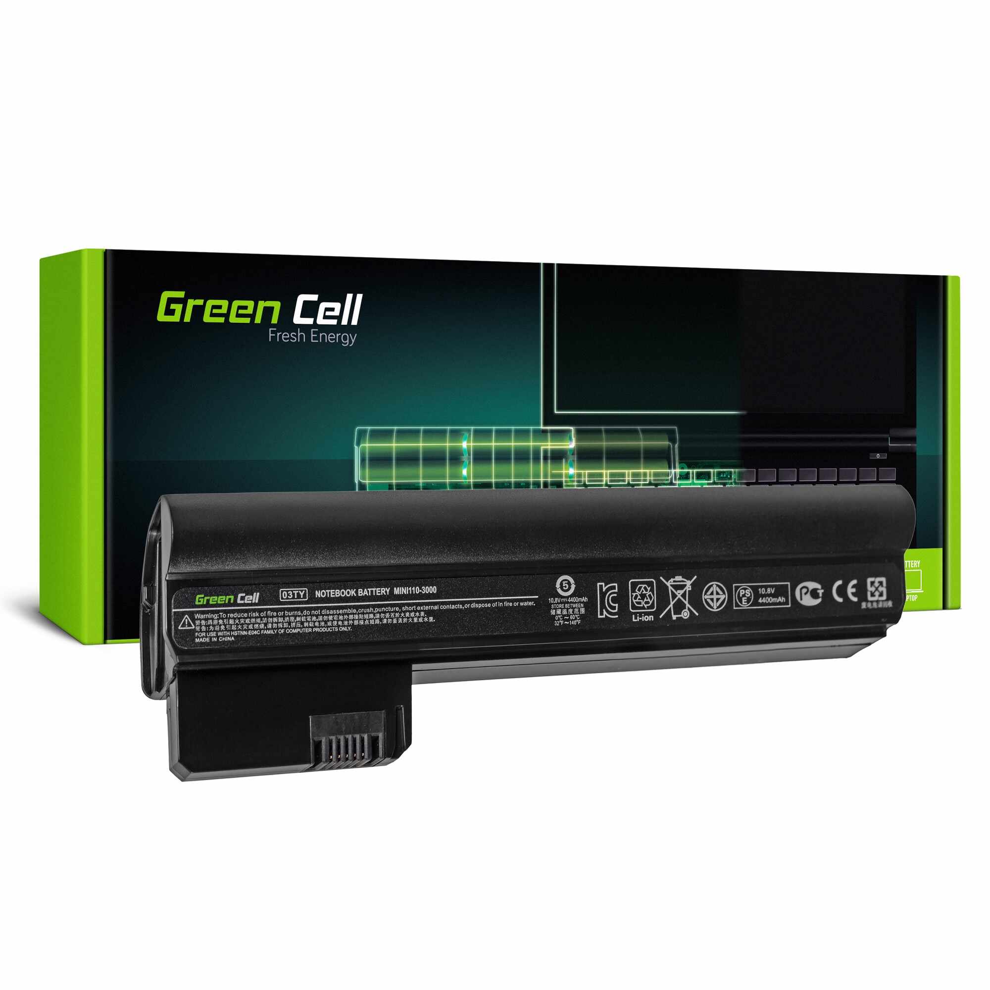 ﻿Baterie laptop HSTNN-DB1U pentru HP Mini 110-3000 110-3100 acumulator marca Green Cell