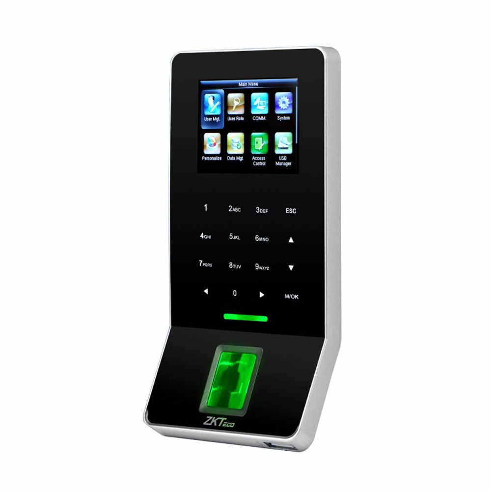 Cititor de proximitate biometric standalone TCP/IP ZKteco ACO-F22-BLACK-1, ecran LCD 2.4 inch, EM, 3.000 amprente, 5.000 carduri, 30.000 evenimente