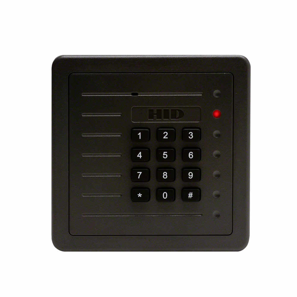 Cititor de proximitate cu tastatura HID 5355 ProxPro, 125 kHz, Wiegand, card/cod PIN, interior/exterior