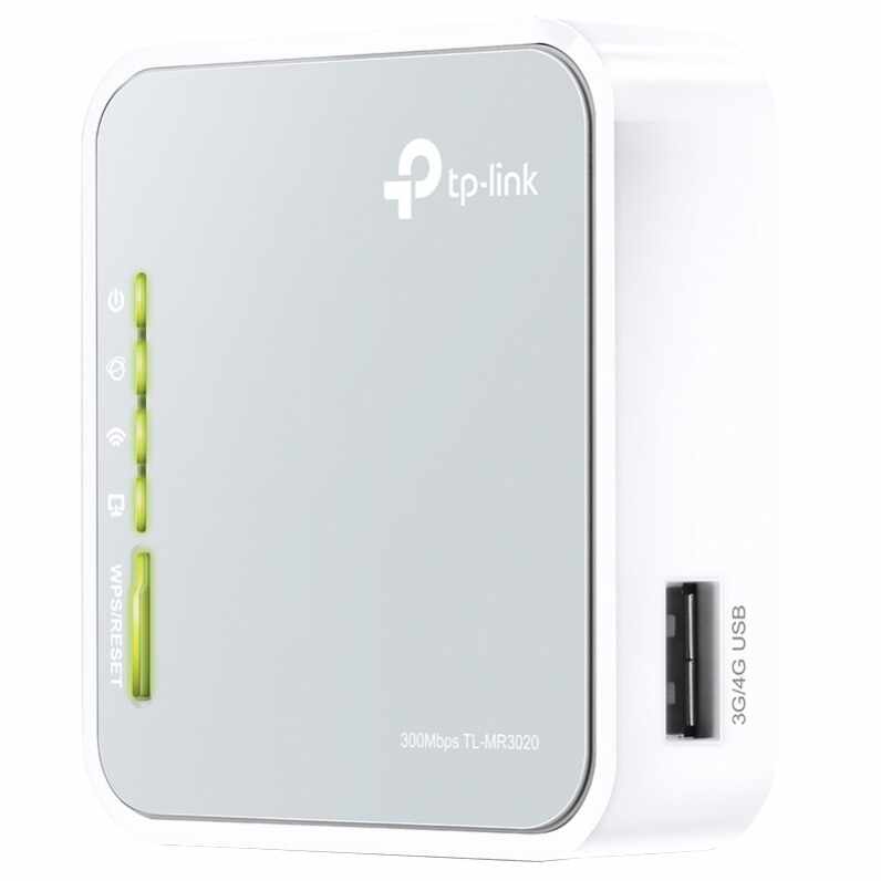 Router wireless N300 TP-Link TL-MR3020, 3G/4G, Portabil