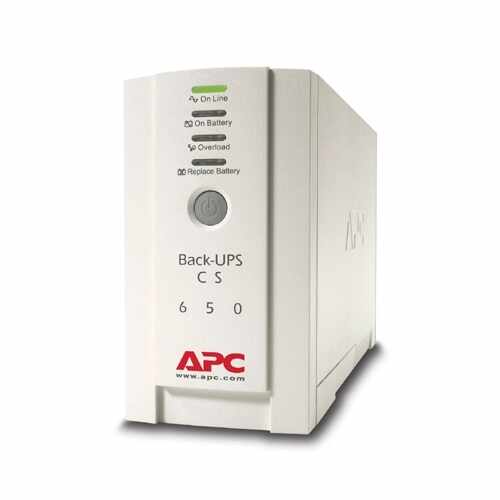 UPS BK650EI Back-UPS CS, 650VA/400W, 4 prize IEC C13, 1 priza IEC C14