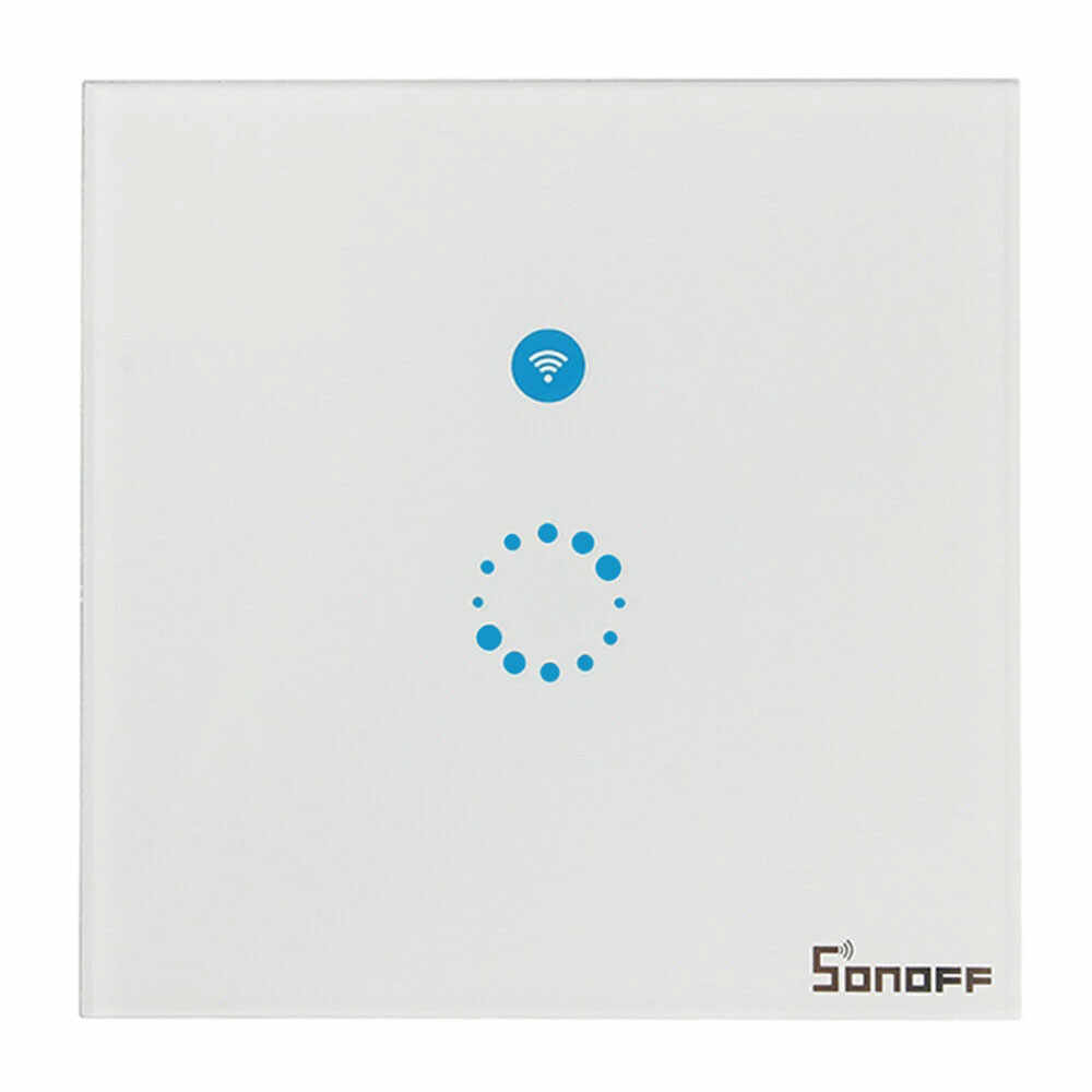 Intrerupator touch smart simplu WiFi Sonoff Touch, 2.4 GHz