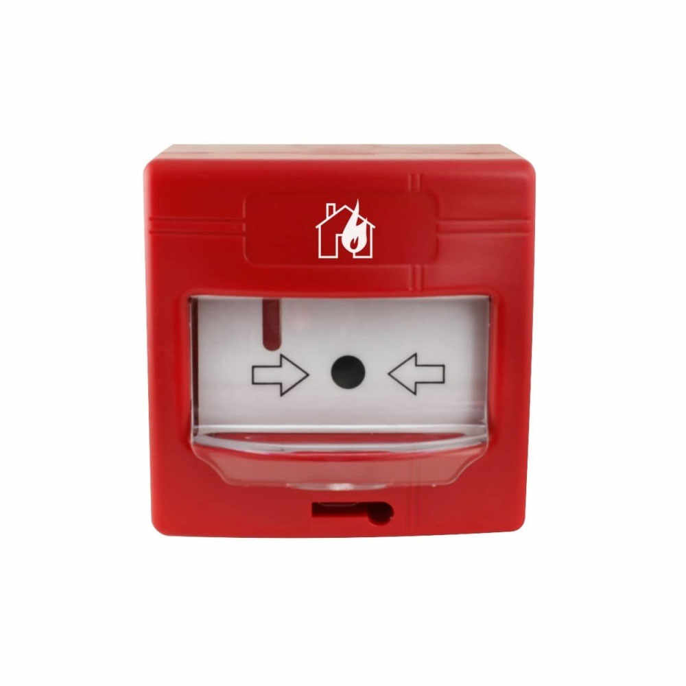 Buton de incendiu analog-adresabil de interior Global Fire GFE-MCPE-A, LED, aparent/ingropat