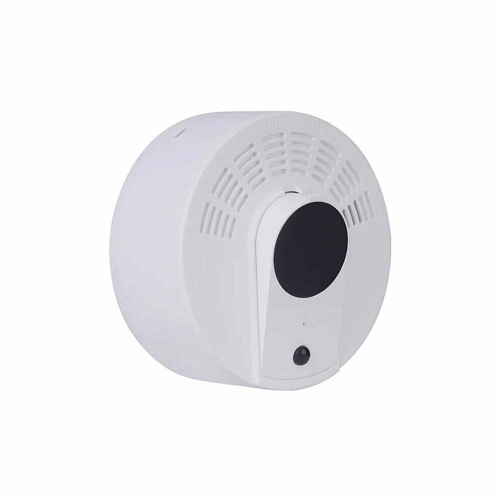 Camera spion disimulata in detector de fum Aishine AI-LS008-B, WiFi, 2 MP, IR 5 m, PIR 5 m, standby 1 an, detectia miscarii, microfon, slot card