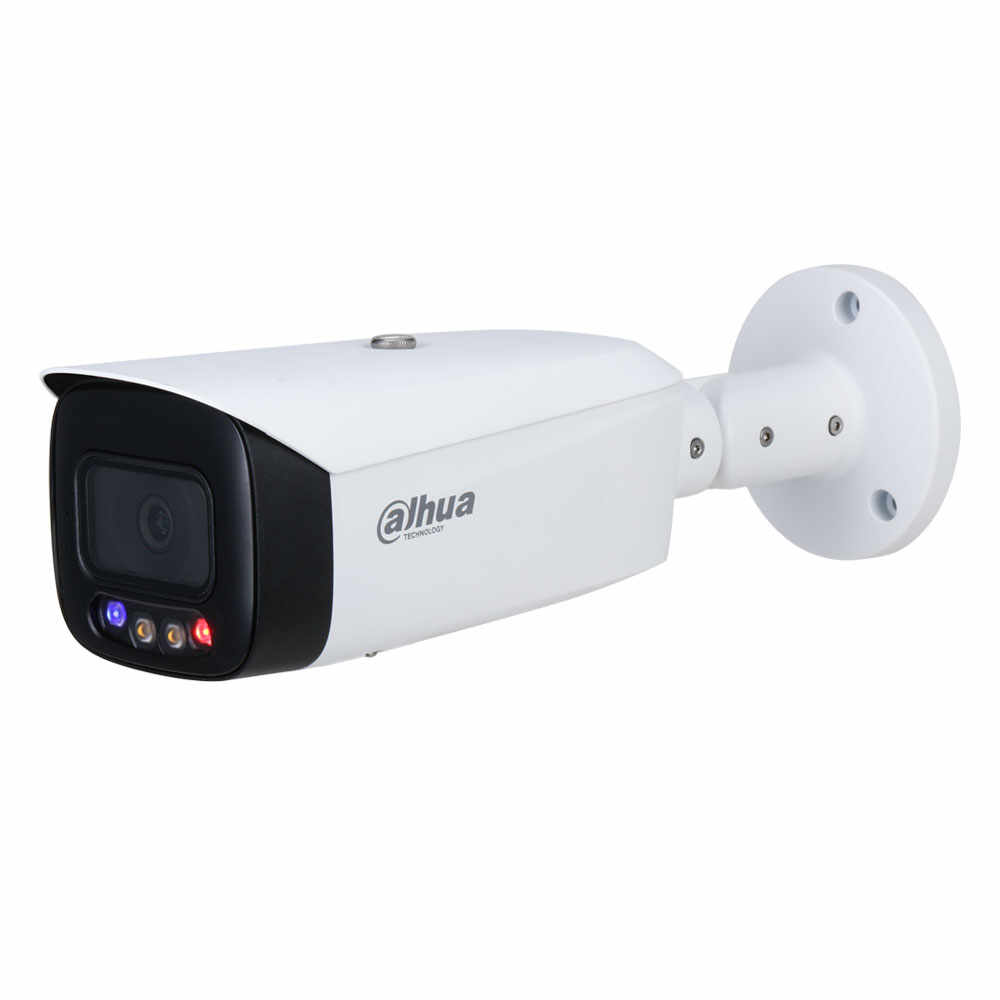 Camera supraveghere exterior IP Dahua WizSense Full Color TiOC IPC-HFW3249T1-AS-PV-0280B, 2 MP, lumina alba 40 m, 2.8 mm, slot card, microfon, PoE