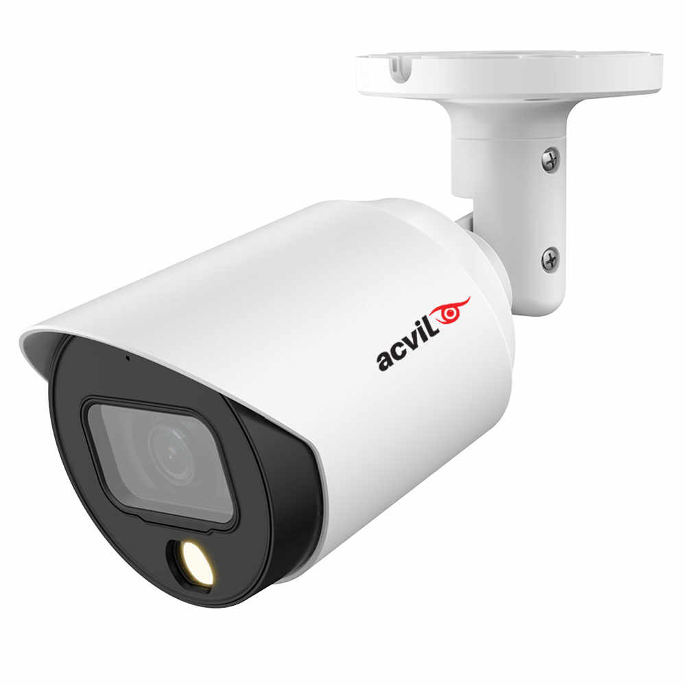 Camera supraveghere exterior Acvil Full Color ACV-FC20-5M 2.0, 5 MP, lumina alba 20 m, 3.6 mm, microfon, PoC