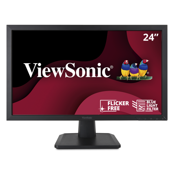 Monitor VIEWSONIC VA2452, 24 Inch Full HD MVA, VGA, DVI, DisplayPort, Grad A-