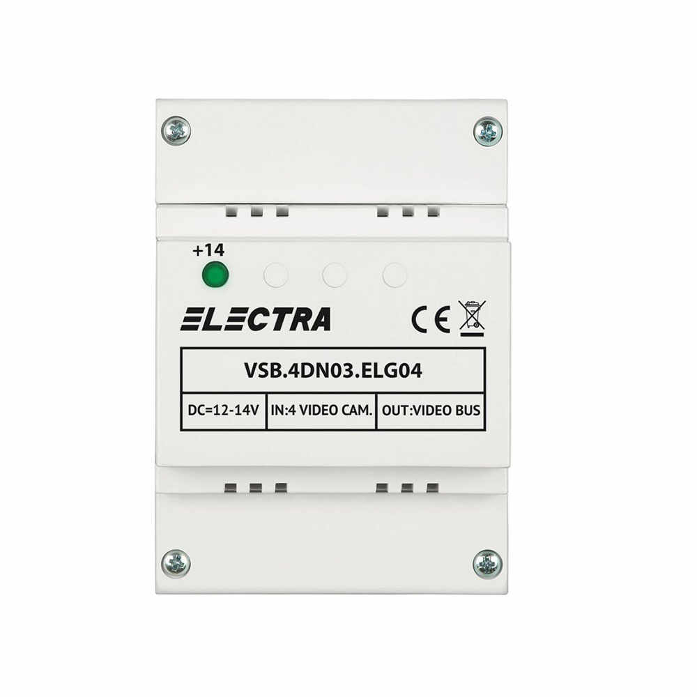 Doza selectie video Electra VSB.4DN03.ELG04, 4 intrari, 4 fire