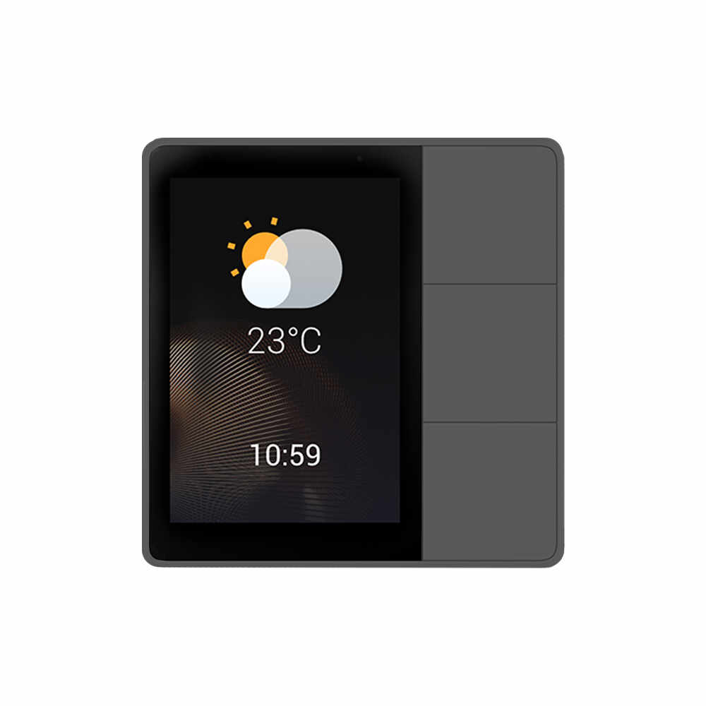 Panou smart Orvibo Genie V51X-B, Wi-Fi, infrarosu, 3.27 inch, microfon, negru