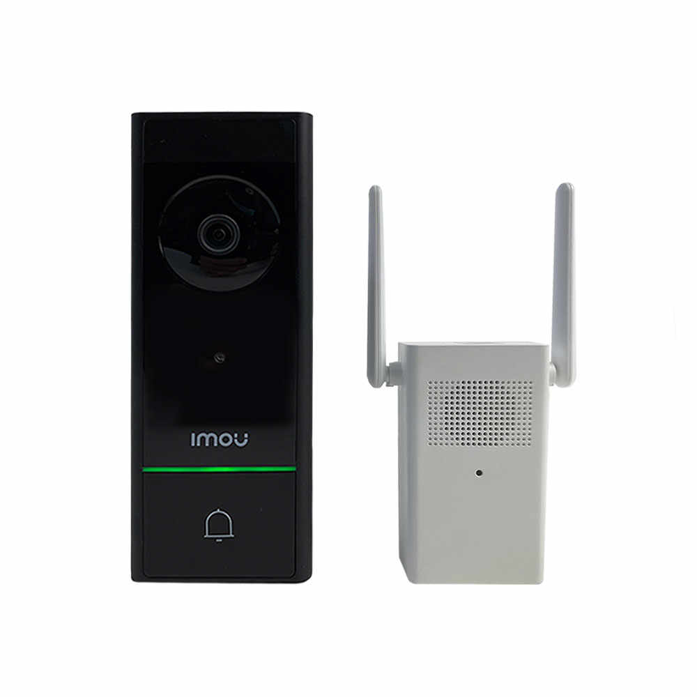 Sonerie Video WiFi smart IMOU DOORBELL DB60, 5 MP, Night Vision 5 m, 2.0 mm, 1 familie, microfon, detectie umana