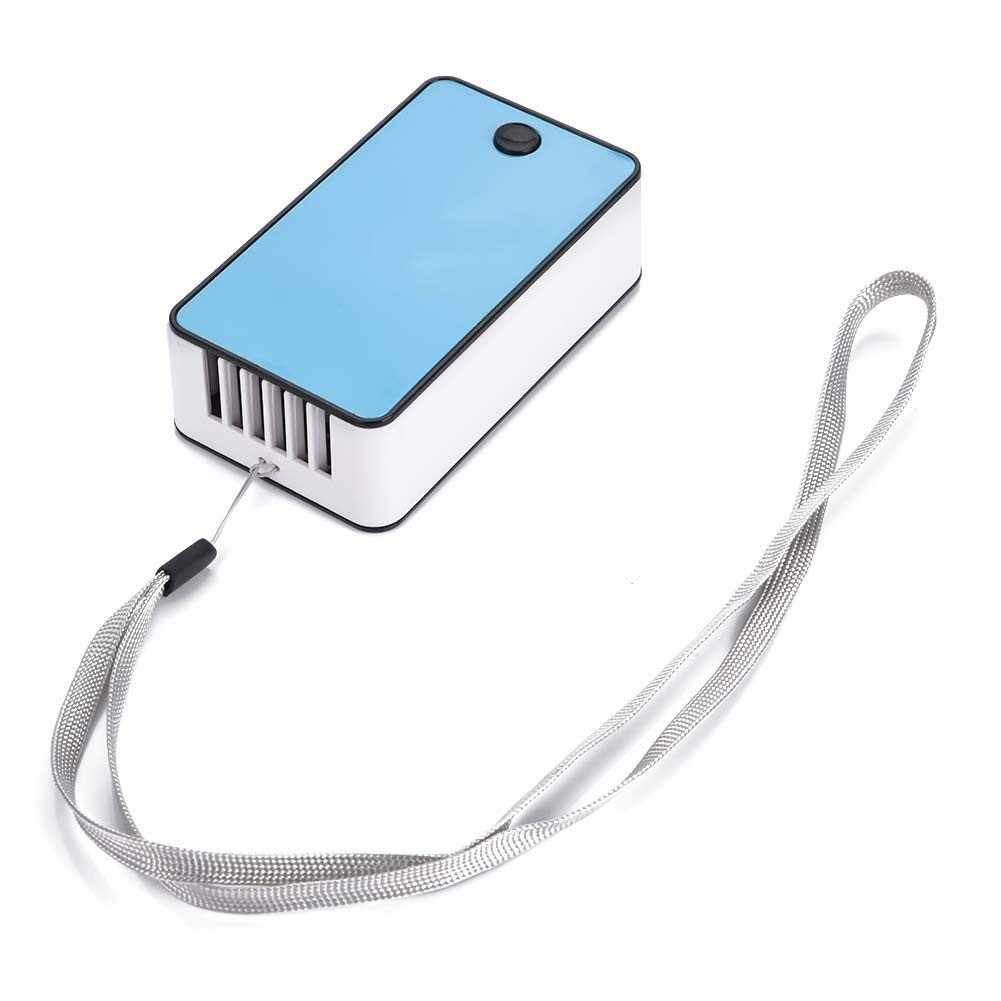 Mini Ventilator Portabil Incarcare USB, Umidificator cu Climatizare 20 W Bleu