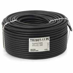 Cablu Coaxial RG11 Triset-11 (de exterior, cu gel, 75 ohmi, 1.65/7.2/10) [100m]