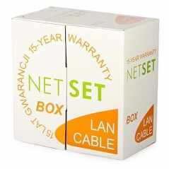 Cablu U/UTP 24AWG NETSET BOX Cat5e de interior [305m]