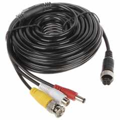 Cablu video auto M12 la BNC + alimentare + audio 10 m AUTONE