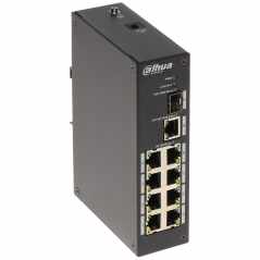 Switch PFS3110-8T Dahua 8xRJ45 100Mbps + 2xSFP&1xRJ45 gigabit industrial