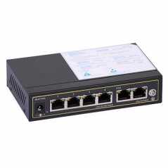 Switch PoE ULTIPOWER PRO0064afat (65W, 6xRJ45 incl. 4xPoE 802.3af/at, PoE Auto Check)