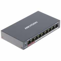Switch PoE 8 canale Hikvision DS-3E0109P-E/M(B) 60W + extend 300m