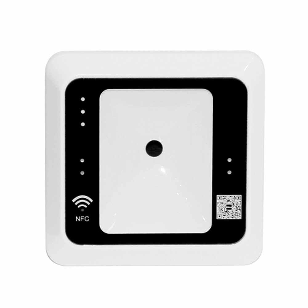 Cititor de proximitate RFID ZKTeco ACC-ER-QR50WM, Wiegand, Mifare, 13.56 MHz, cod QR, NFC, interior