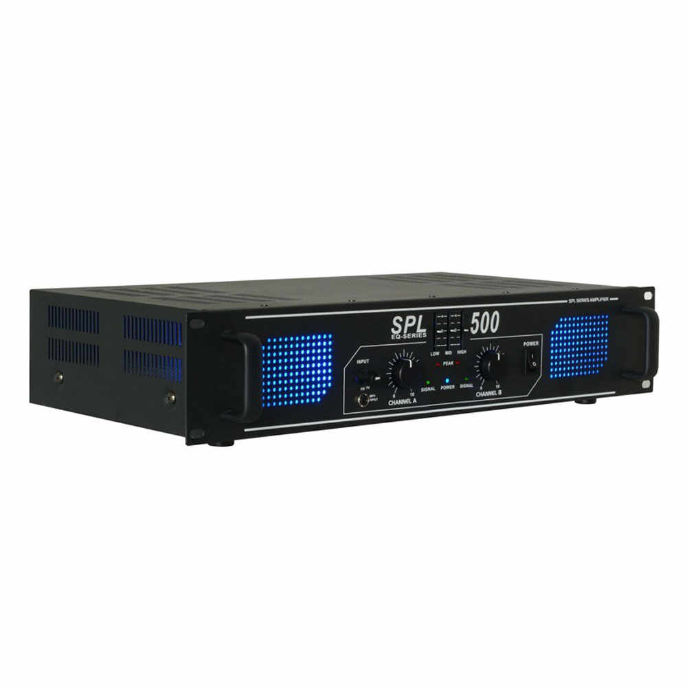 Amplificator semi-profesional pentru DJ Skytec SPL500 178.791, 2x250W