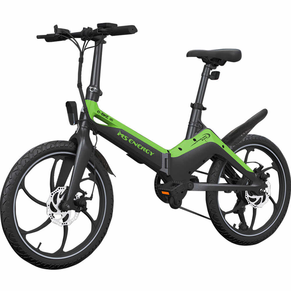 MS Energy i10 black green - Bicicletă electrică