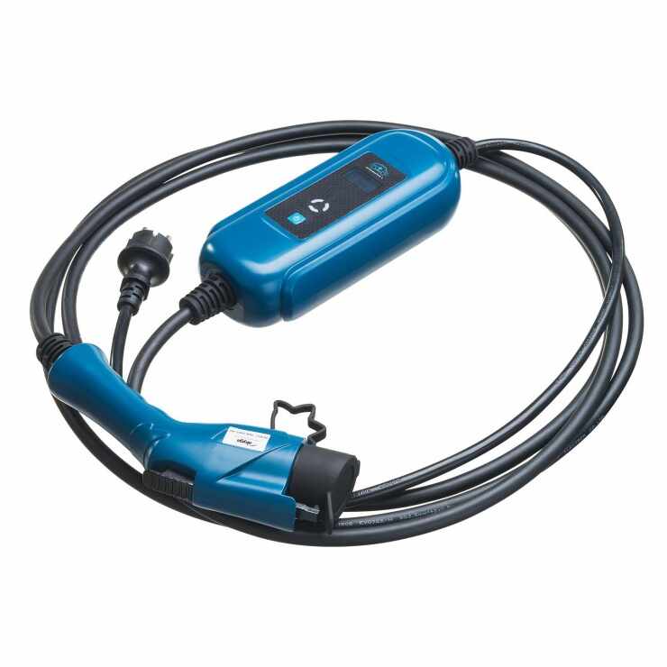 Cablu de incarcare masini electrice Type 1 LCD 16A 5m blue, AK-EC-01