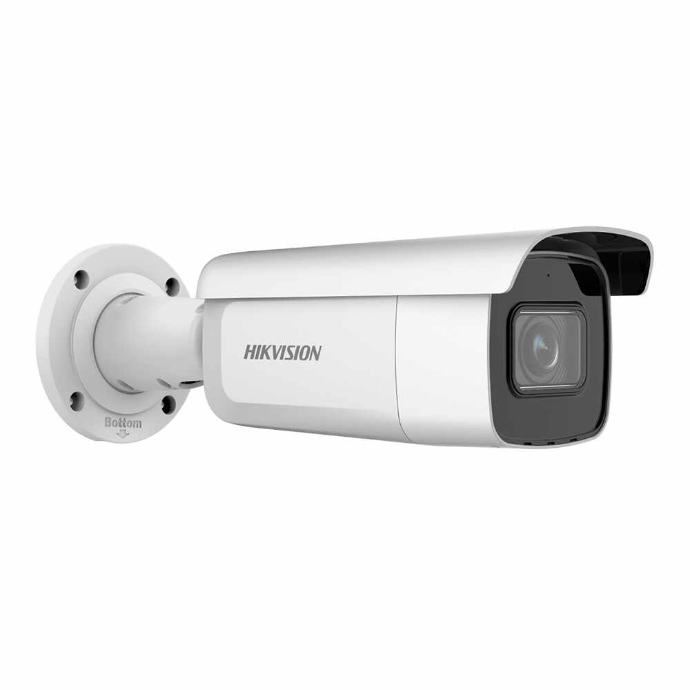 Camera supraveghere exterior IP Hikvision AcuSense DS-2CD2663G2-IZS, 6 MP, IR 60 m, 2.8 - 12 mm, motorizat, slot card, PoE