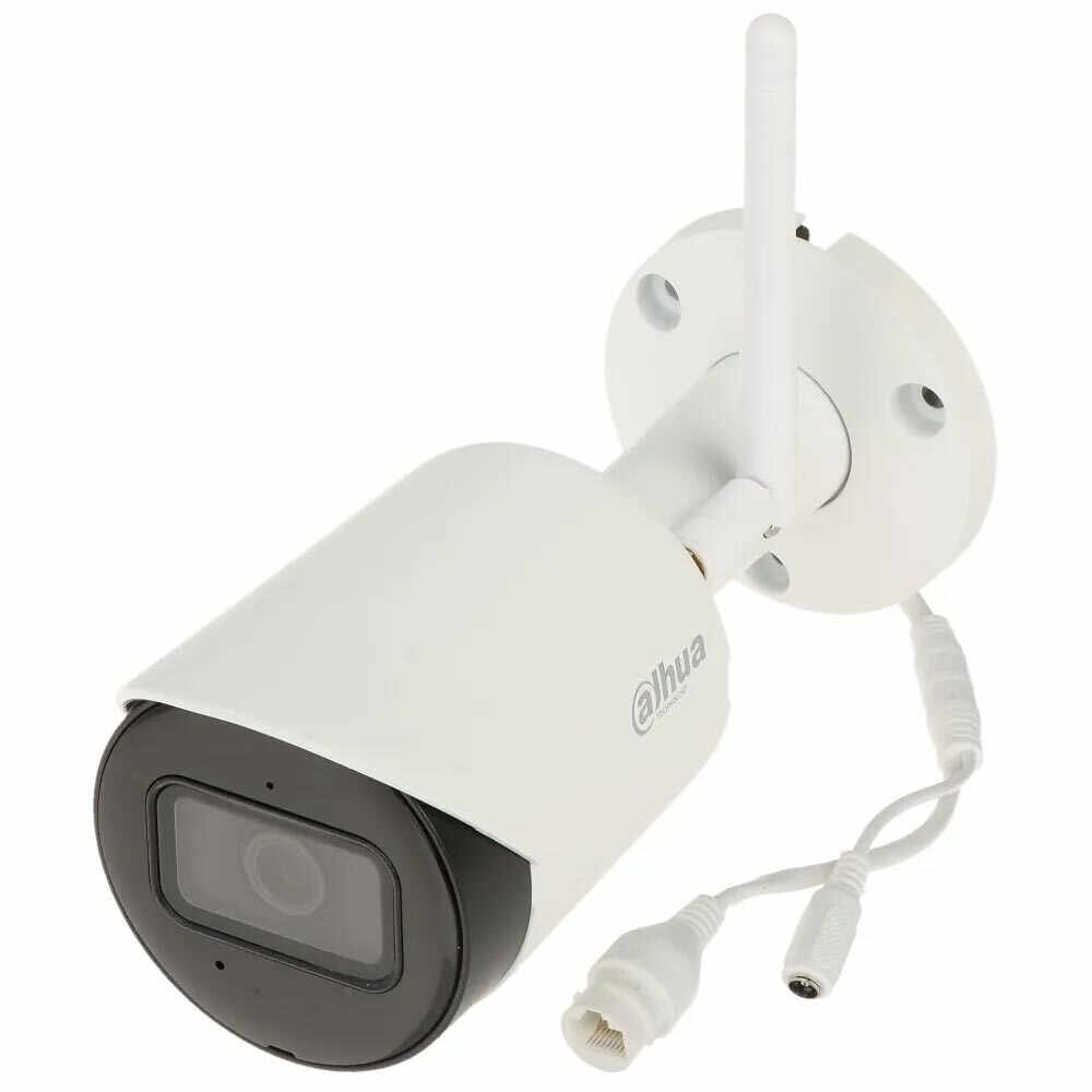 Camera supraveghere wireless IP WiFi Dahua IPC-HFW1230DS-SAW-0280B, 2 MP, IR 30 m, 2.8 mm, microfon, slot card