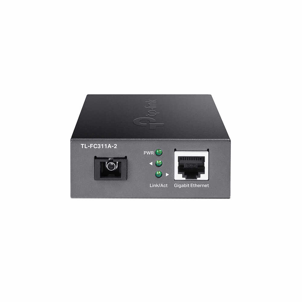 Media convertor Gigabit TP-Link TL-FC311A-2, 2 porturi, SFP, 2 Km, single-mode