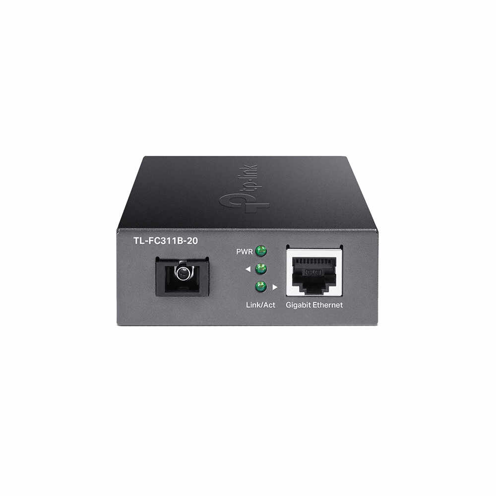 Media convertor Gigabit TP-Link TL-FC311B-20, 2 porturi, SFP, 20 Km, single-mode