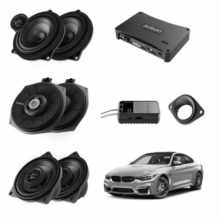 Pachet sistem audio Plug&Play Audison dedicat BMW K4E K4M + Amplificator DSP 1200W