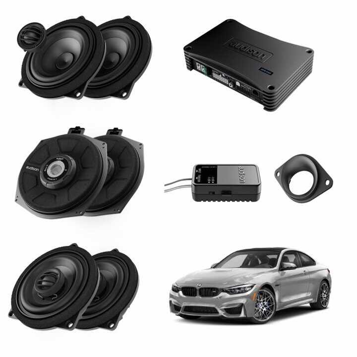 Pachet sistem audio Plug&Play Audison dedicat BMW K4E X4E + Amplificator DSP 1200W