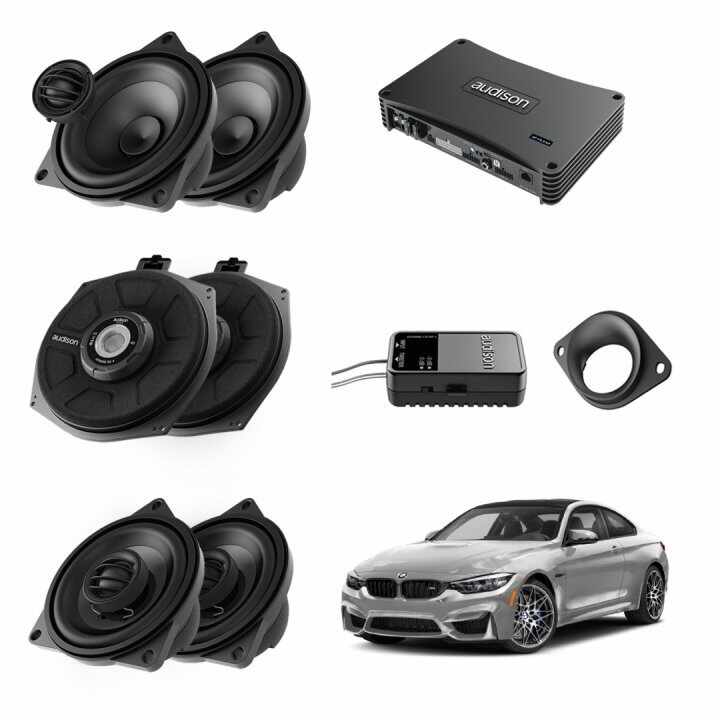Pachet sistem audio Plug&Play Audison dedicat BMW K4M X4M + Amplificator DSP 1200W