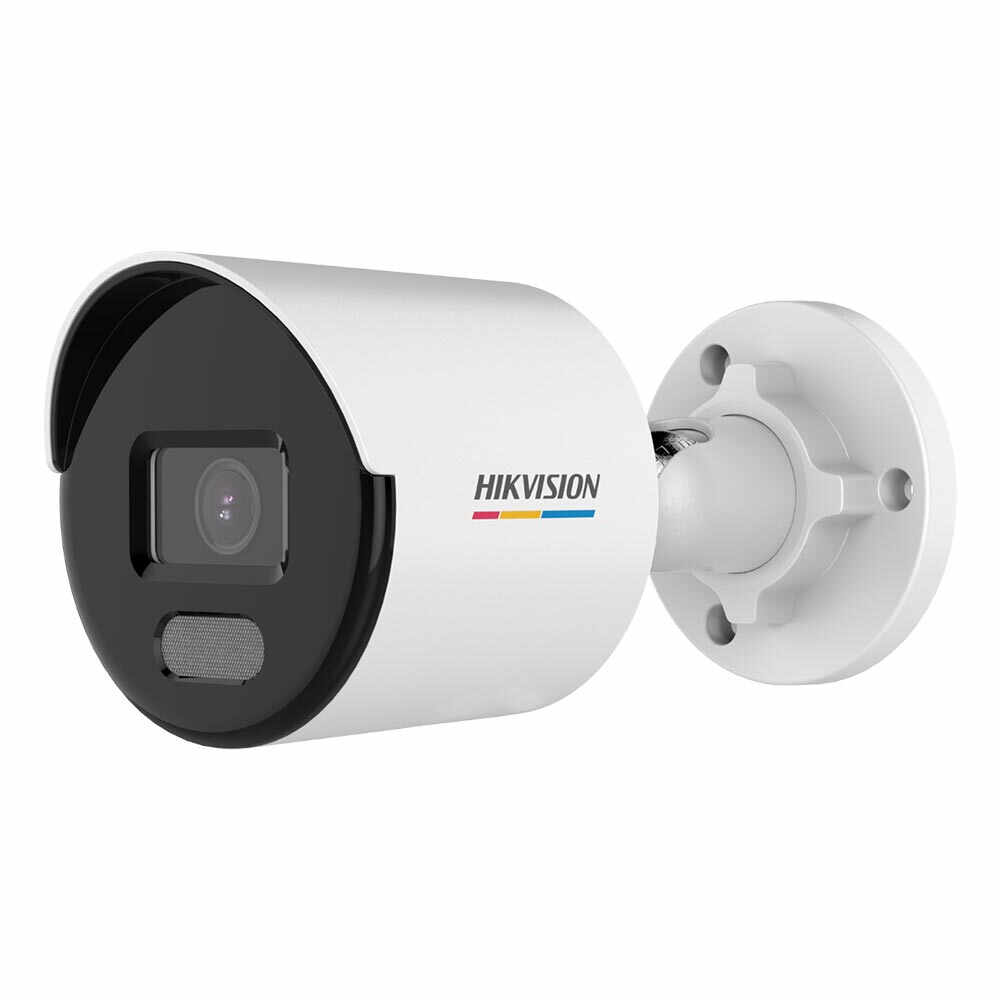 Camera supraveghere IP exterior Hikvision ColorVu DS-2CD1057G0-L-28C, 5MP, lumina alba 30 m, 2.8 mm, PoE