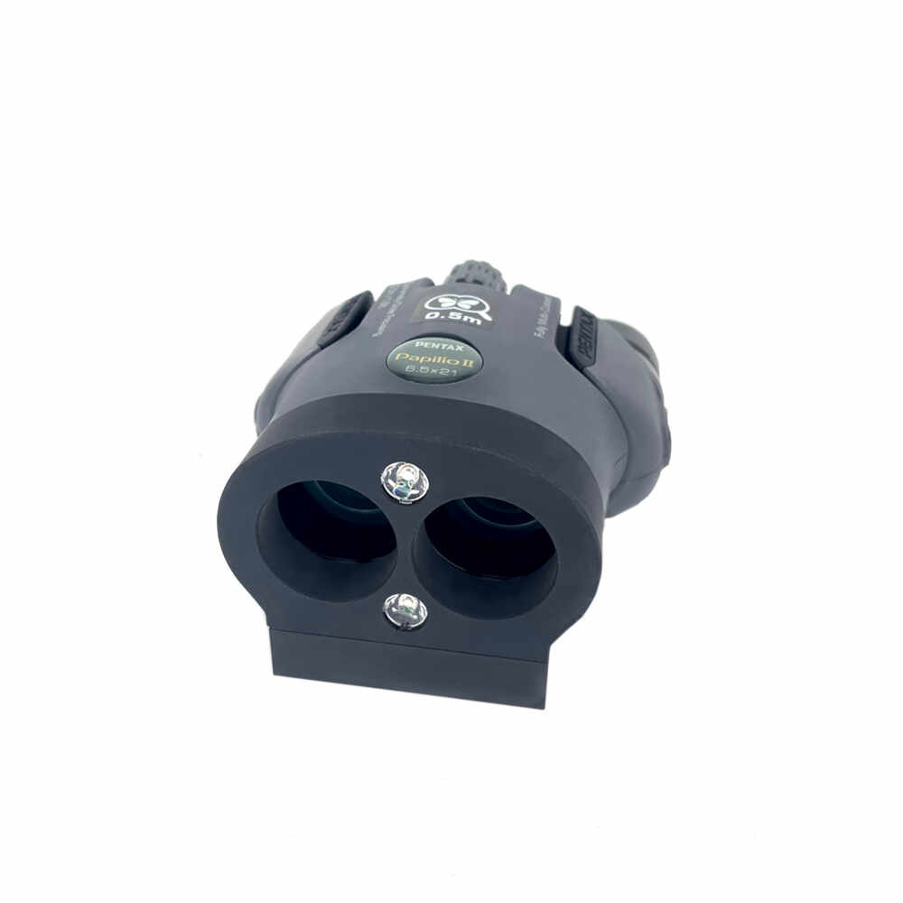 Detector profesional camere video ascunse TSM OBLIK, tip binoclu, 2 LED-uri, distanta detectie 50m, autonomie 5 ore, cu magnificare