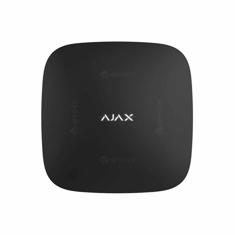 Unitate centrala wireless AJAX Hub 2 4G BL, 100 dispozitive, 2000 m, verificare vizuala alarma