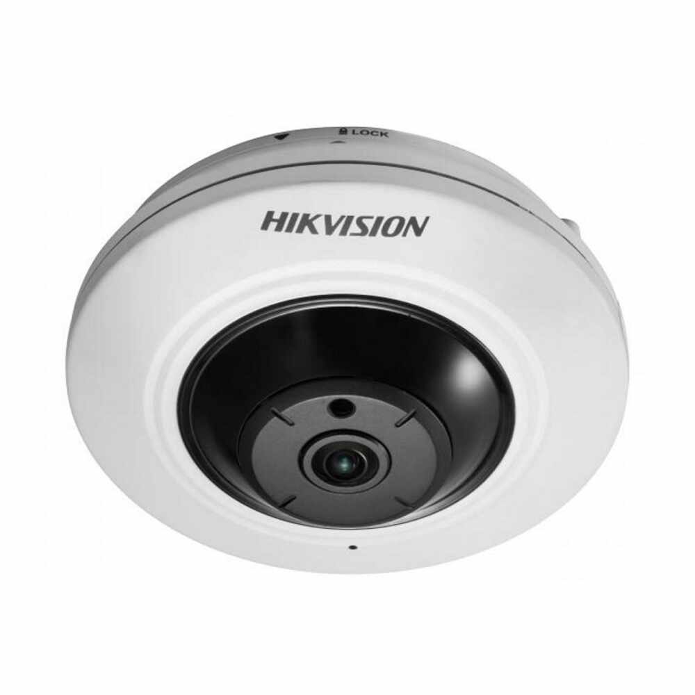 Camera supraveghere IP Dome Hikvision DS-2CD2955FWD-I, 5 MP, IR 8 m, 1.05 mm fisheye