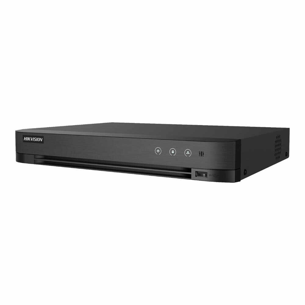 DVR Hikvision AcuSense IDS-7216HUHI-M2SAE, 16 canale, 8 MP, functii smart, audio prin coaxial