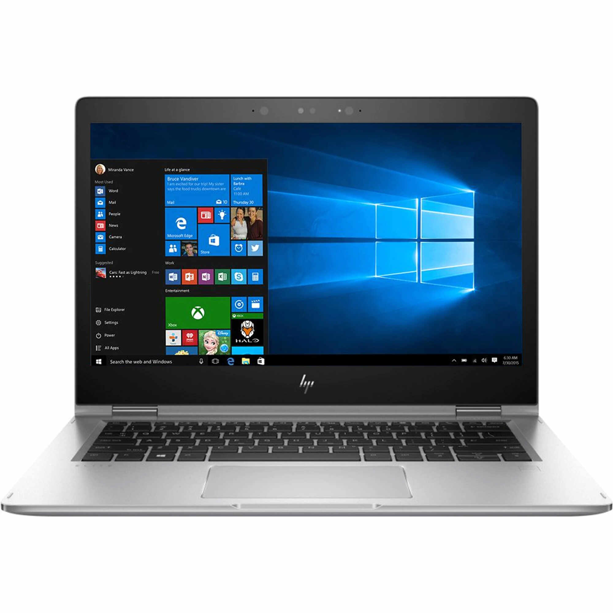 Laptop HP EliteBook X360 1030 G2, Intel Core i5-7200U 2.50GHz, 8GB DDR4, 240GB SSD, 13.3 Inch Full HD TouchScreen, Webcam