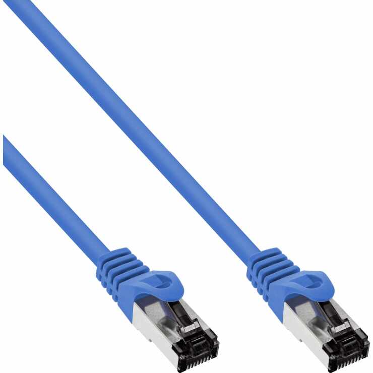 Cablu de retea RJ45 S/FTP PiMF Cat.8.1 LSOH 10m Albastru, InLine IL78800B