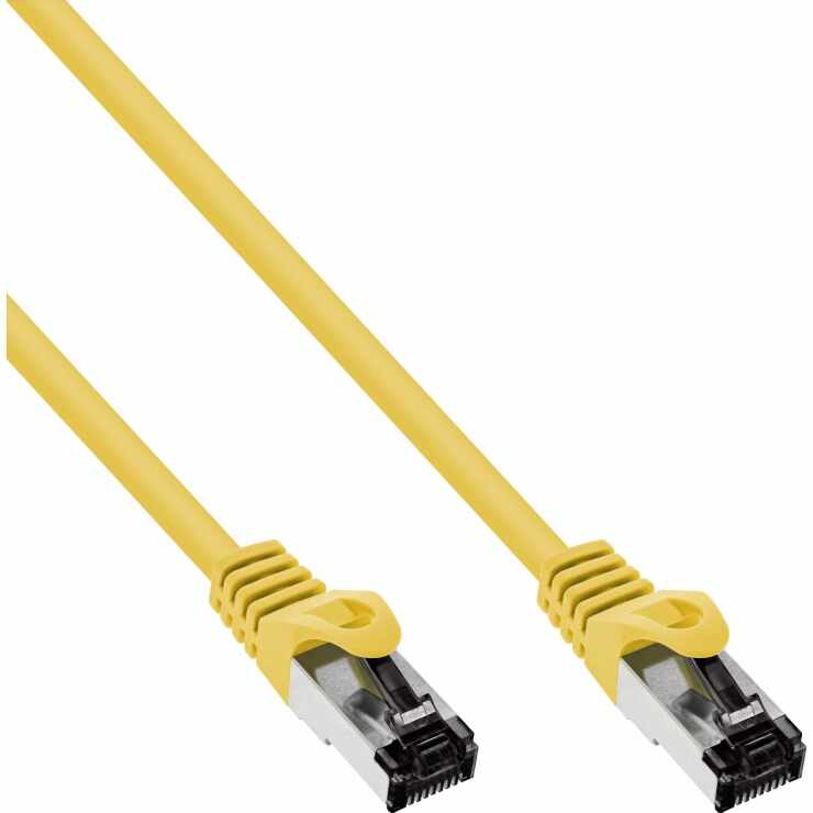 Cablu de retea RJ45 S/FTP PiMF Cat.8.1 LSOH 10m Galben, InLine IL78800Y
