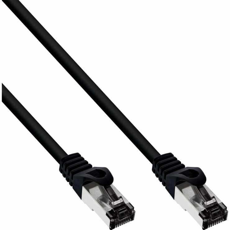 Cablu de retea RJ45 S/FTP PiMF Cat.8.1 LSOH 5m Negru, InLine IL78805S