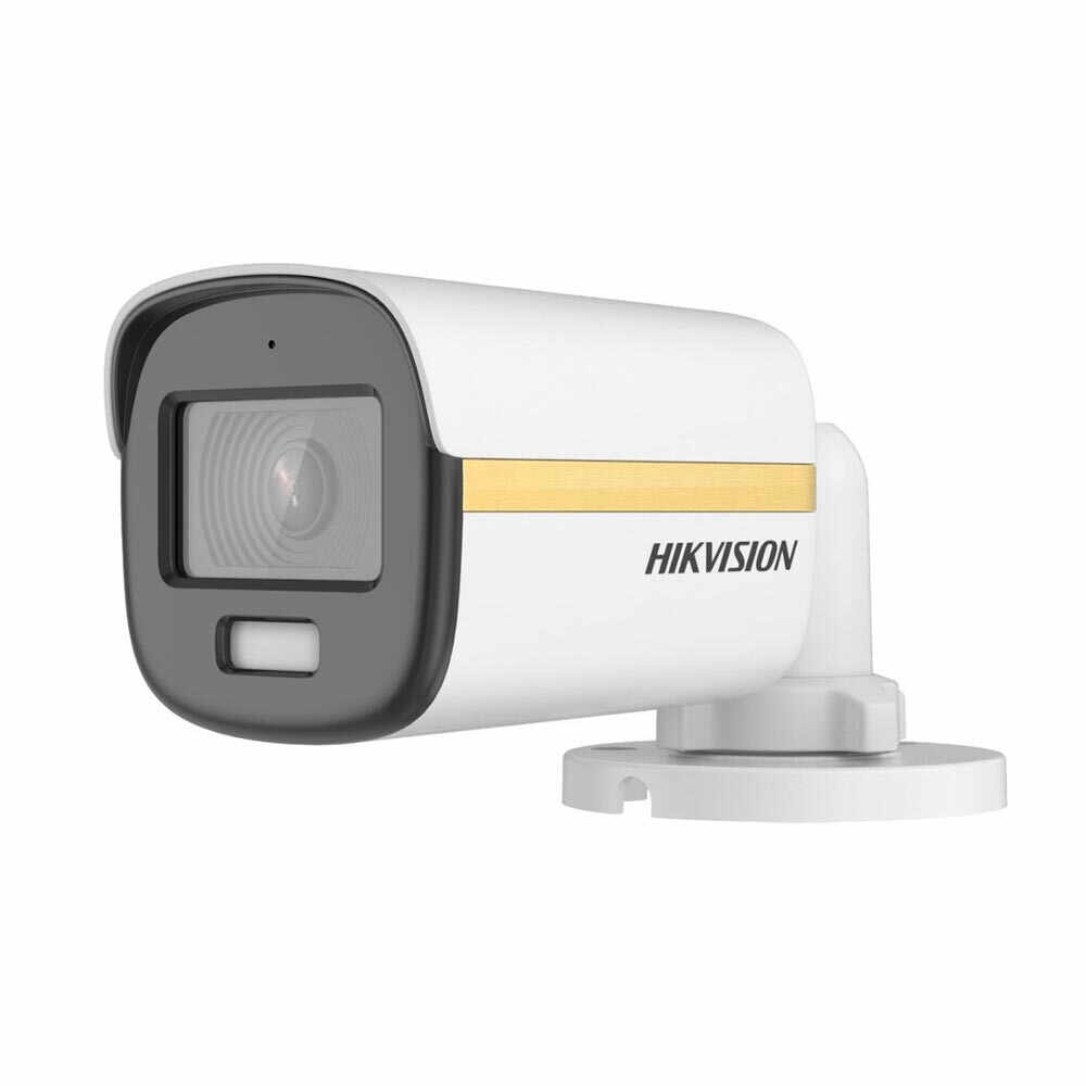 Camera supraveghere exterior Hikvision ColorVu DS-2CE10DF3T-FS28, 2 MP, 2.8 mm, lumina alba 20 m, microfon