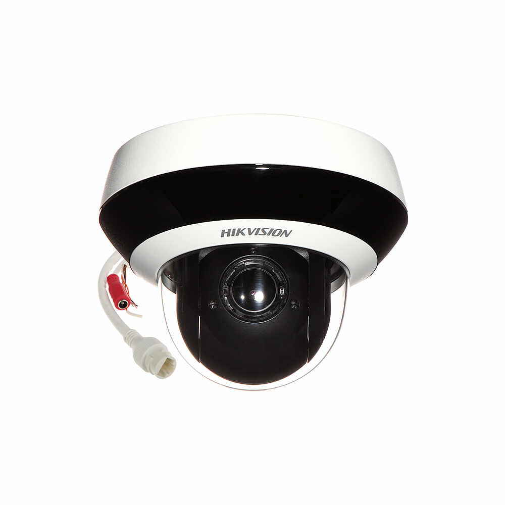 Camera supraveghere IP Mini Speed Dome PTZ Hikvision DS2DE2A404IWDE3S6C, 4MP, 2.8 - 12mm, motorizat, IR 20m, slot card, microfon, PoE