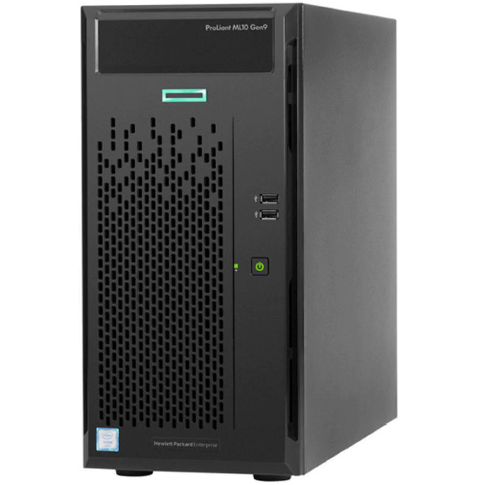 Server Second Hand HP Proliant ML10 Gen9 Tower, Intel Xeon E3-1225 V5 3.30 – 3.70GHz, 16GB DDR4 ECC, 2 x 1TB HDD SATA, Integrated Intel HD Graphics P530, DVD-RW